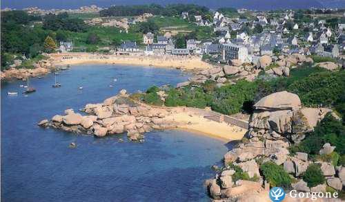 Photo n°2 de :Ploumanac'h - Plage Saint Guirec  100 mtres   